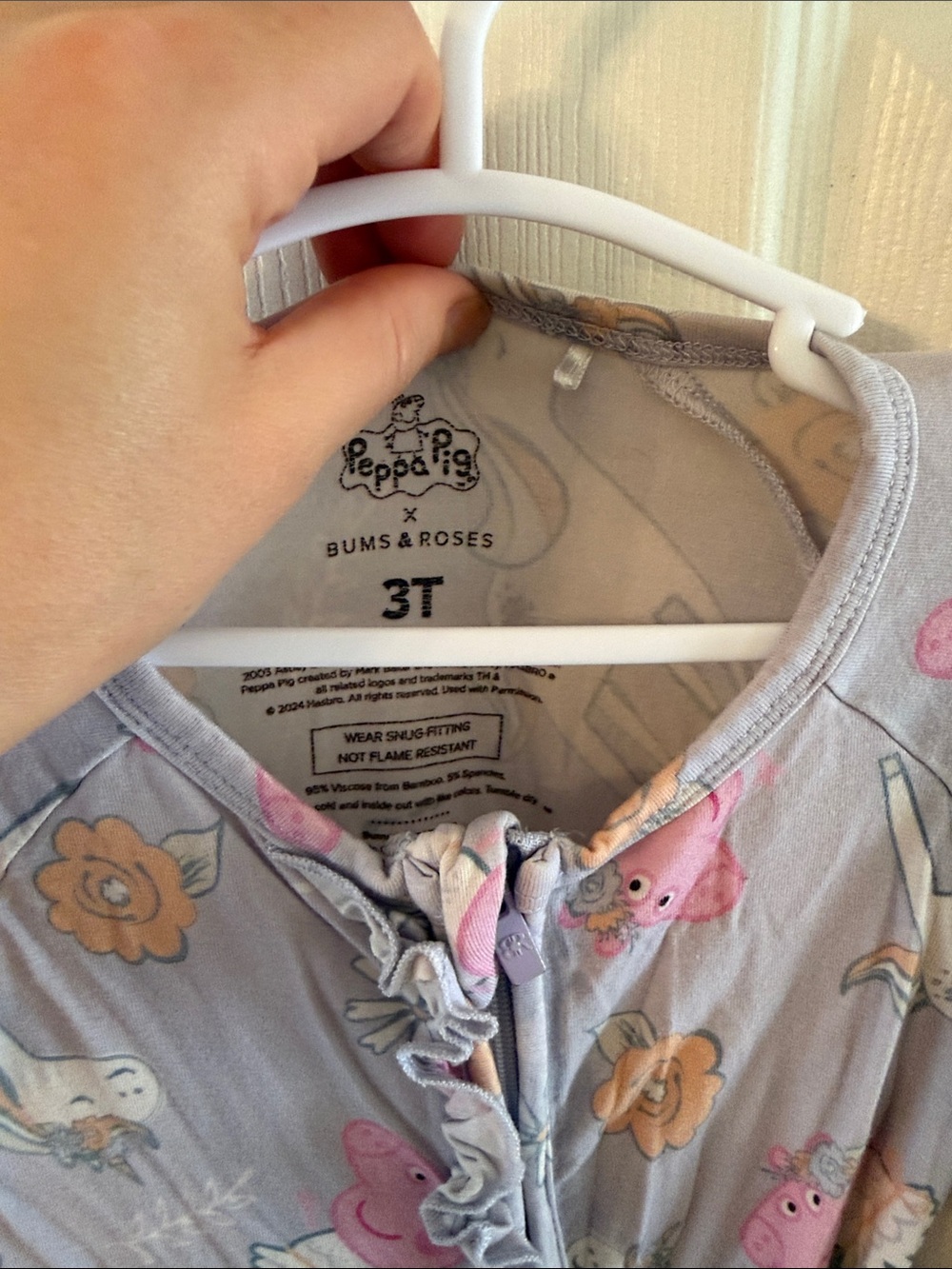 Bums & Roses X Peppa Pig Ruffle Zippy 3T - Picture 2 of 7